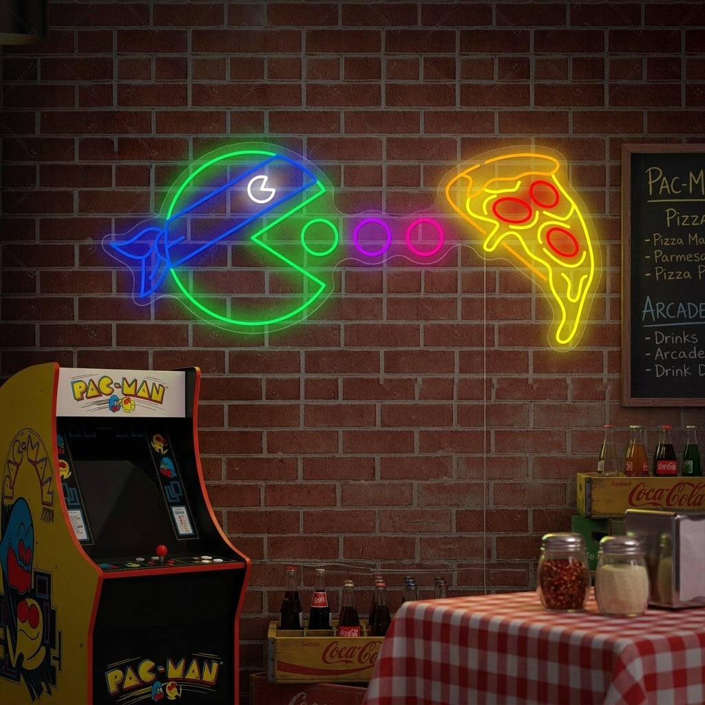 "Eat Pizza" Neon Sign