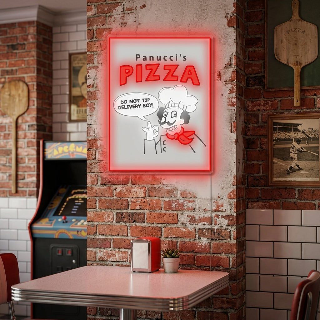 "Panucci's Pizza" Neon Sign