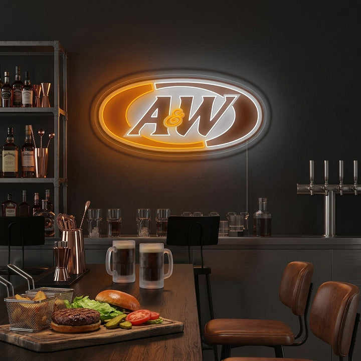 "A&W Beer Logo" Neon Sign