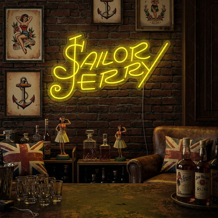 "Sailor Jerry Rum" Neon Sign