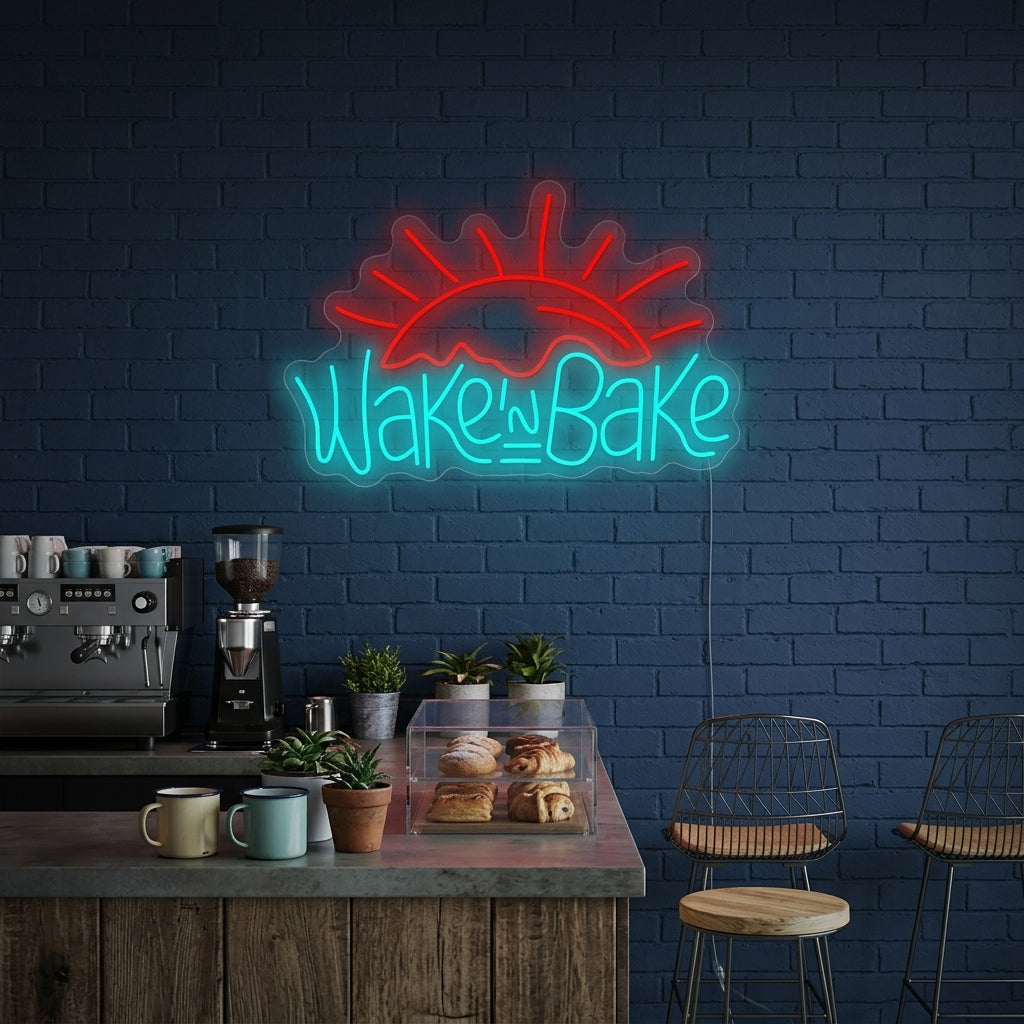 "Wake and Bake" Neon Sign
