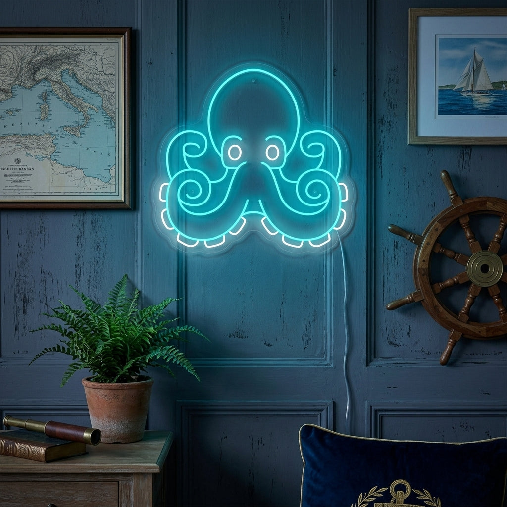 "Octopus" Neon Sign