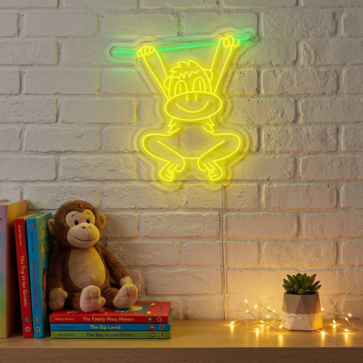 "Swinging Monkey" Neon Sign