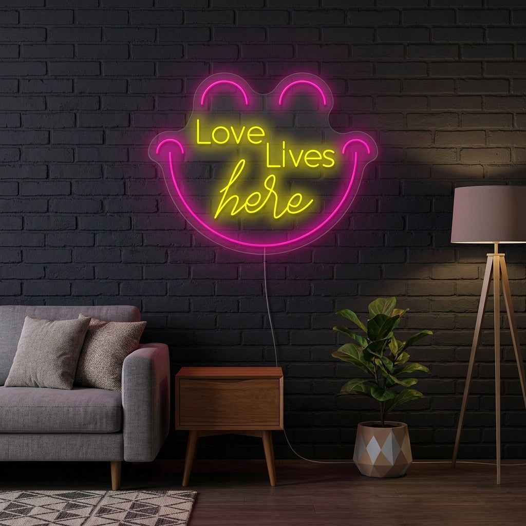"Love Live Here" Neon Sign