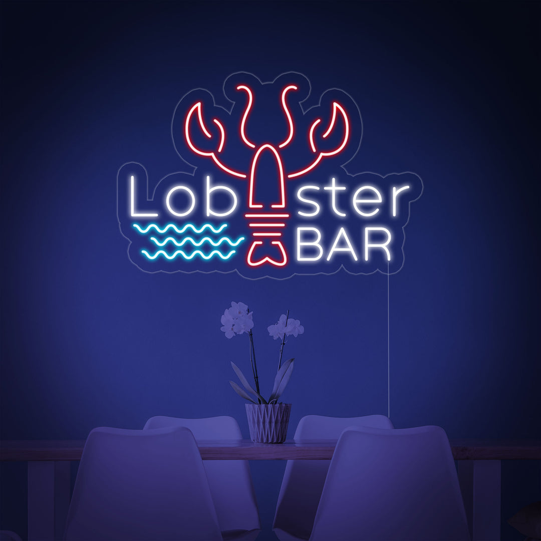 "Lobster Bar" Neon Sign