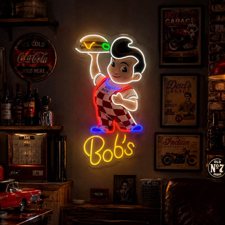 "Bob's Burgers" Neon Sign, Big Boy Neon Sign
