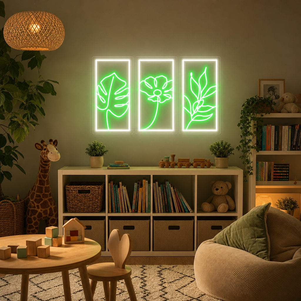 "3D Flower" Neon Sign