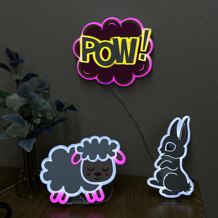 "Cute Sheep" Neon Like Sign