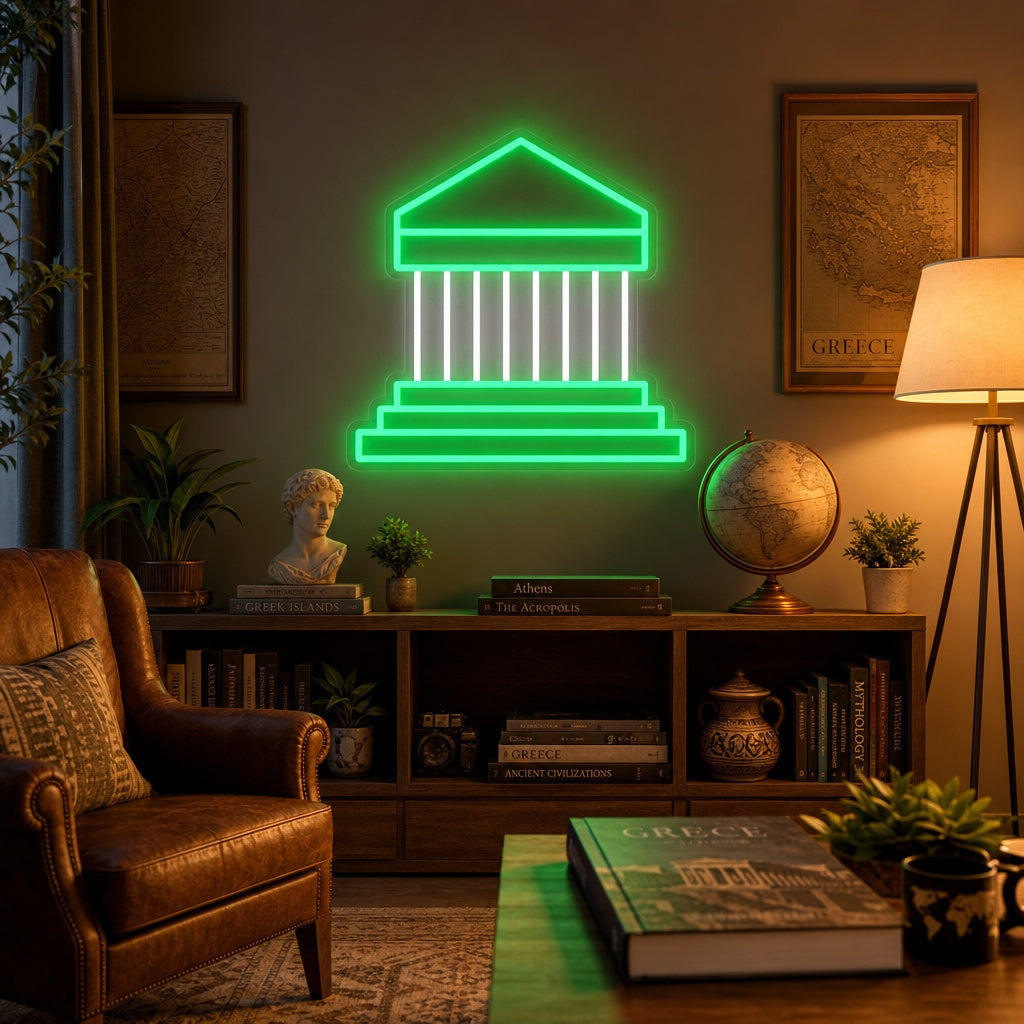 "Athens Acropolis Parthenon" Neon Sign