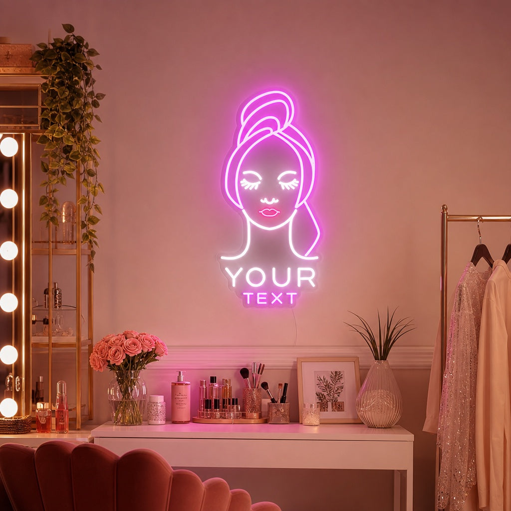 "Beauty Center Custom Your Text" Neon Sign