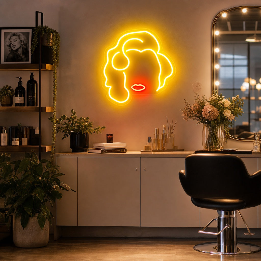 "Blonde Girl" Neon Sign