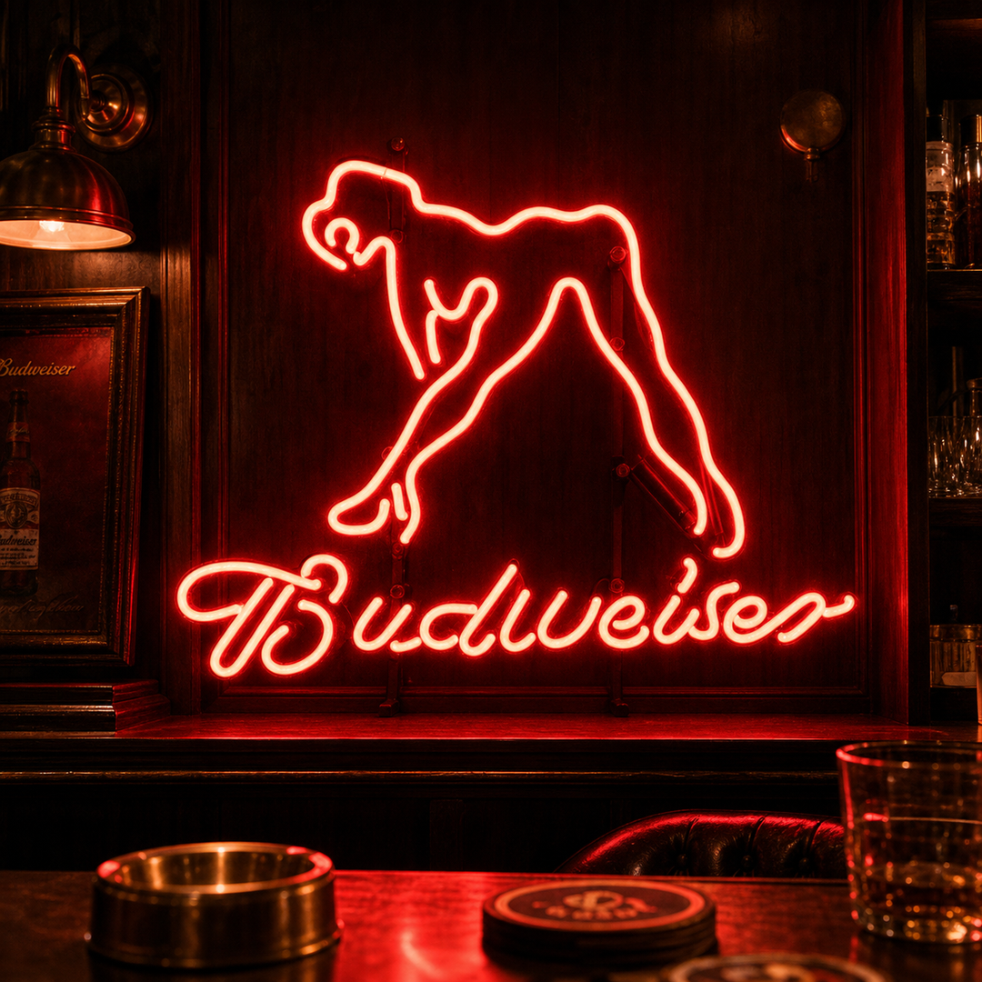 Budweiser Girl Neon Sign