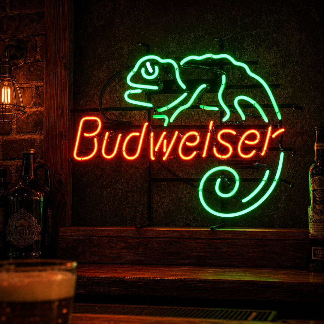 Budweiser Louie Lizard Neon Sign
