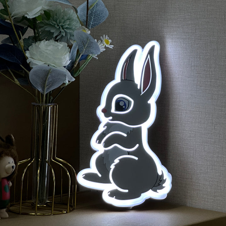 "Cute Bunny" Neon Like Sign