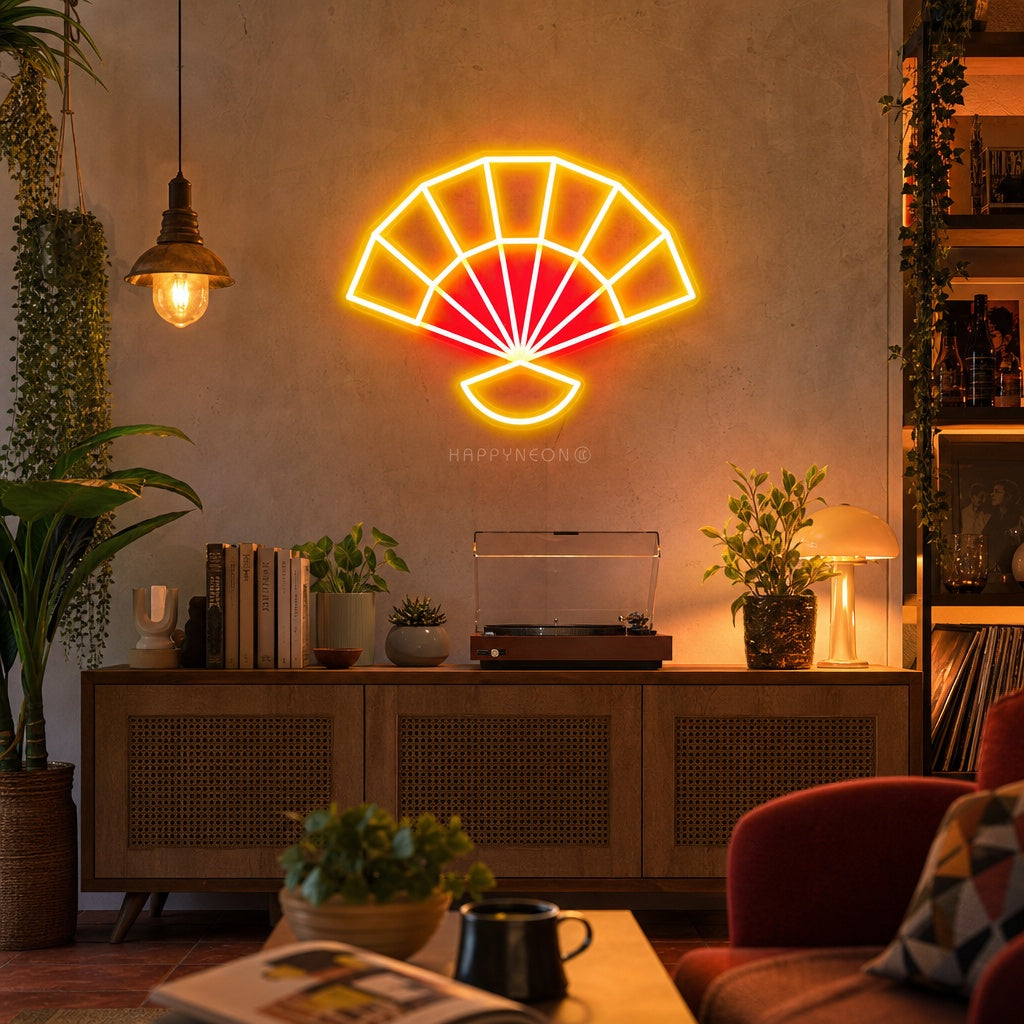 "Chinese Element Fan" Neon Sign