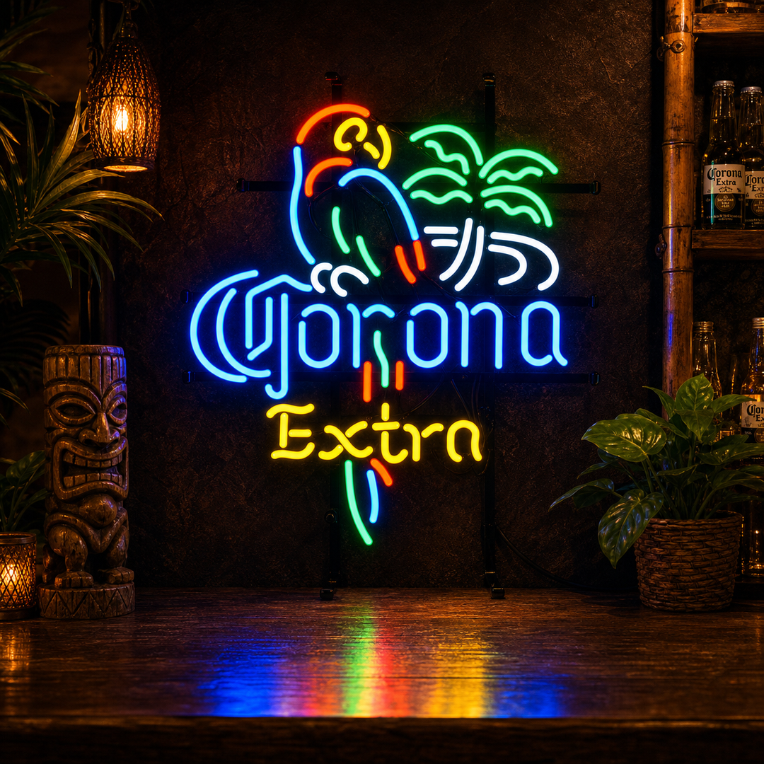 Corona Extra Parrot Beer Neon Sign