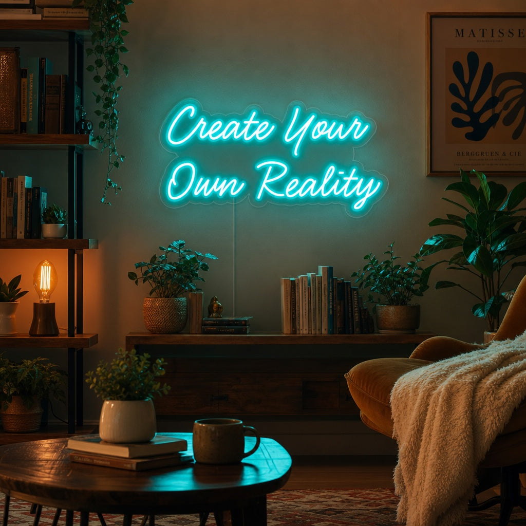 "Create Your Own Reality" Neon Sign