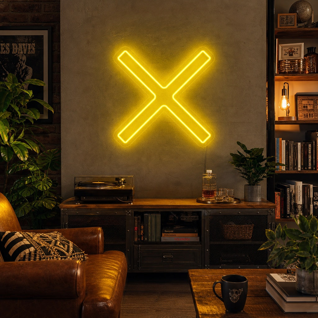 "Cross of Saint Andrew" Neon Sign