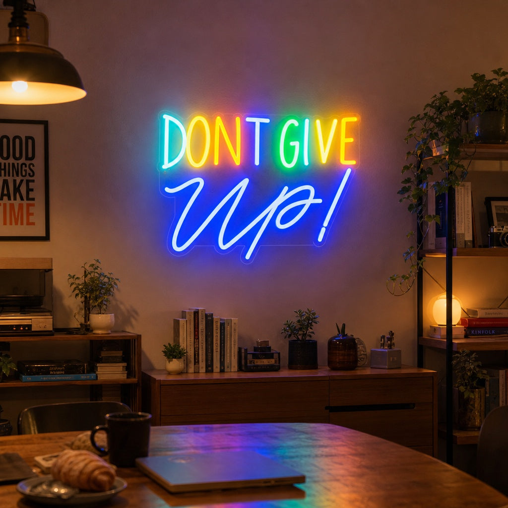 "Dont Give Up" Neon Sign