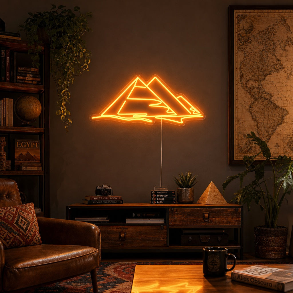 "Egypt Pyramids" Neon Sign