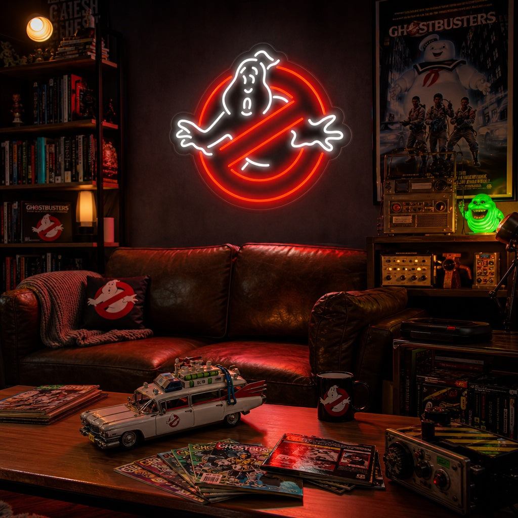 "Ghostbusters Ghosts" Neon Sign