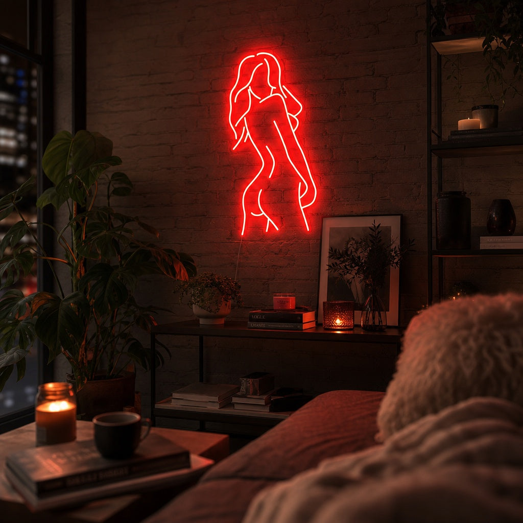 "Girl Woman Lady Body Elegant" Neon Sign