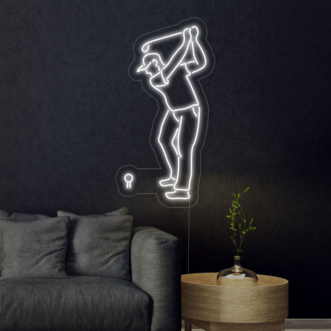 "Golf Player" Neon Sign