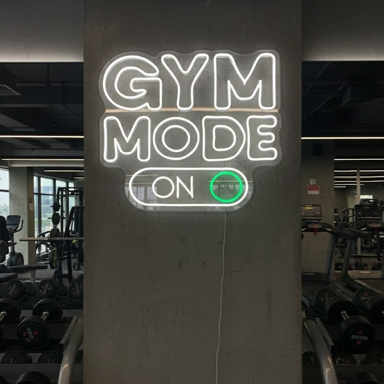 "Gym Mode On Fitness" Neon Sign