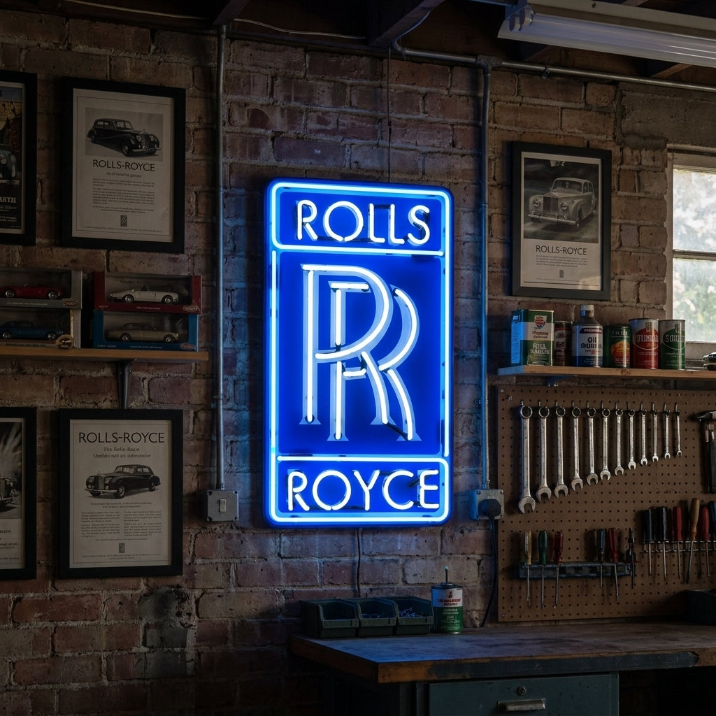 Interlocking Double Letter Neon Sign