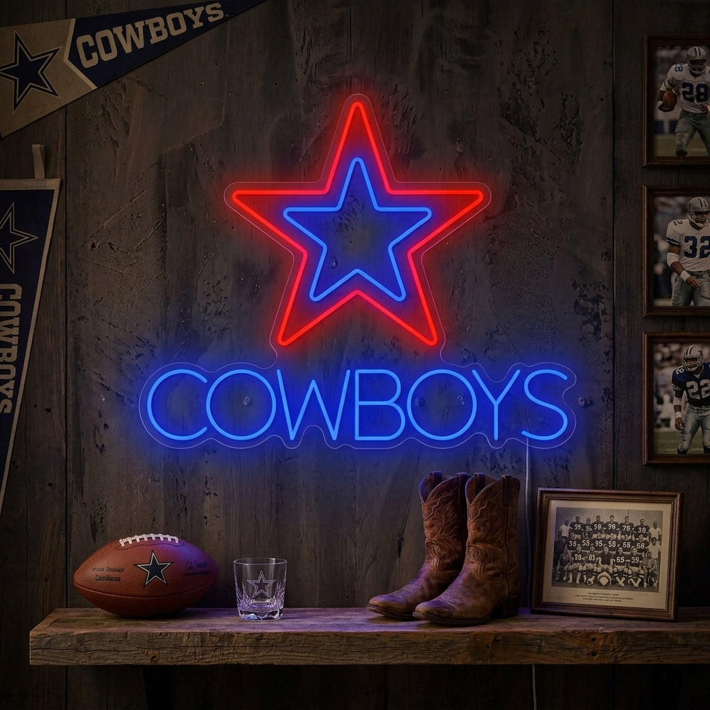 American Football Star Neon Sign