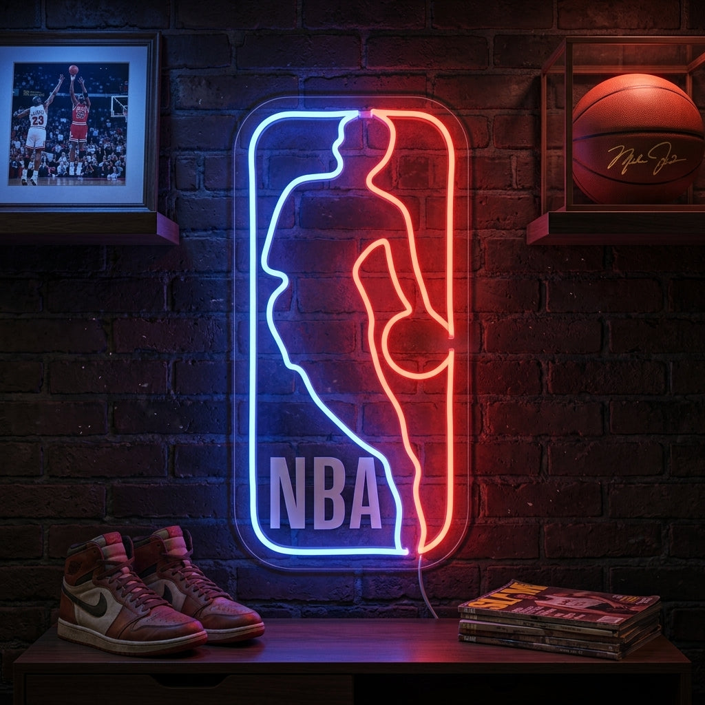 Basketball Match Neon Sign