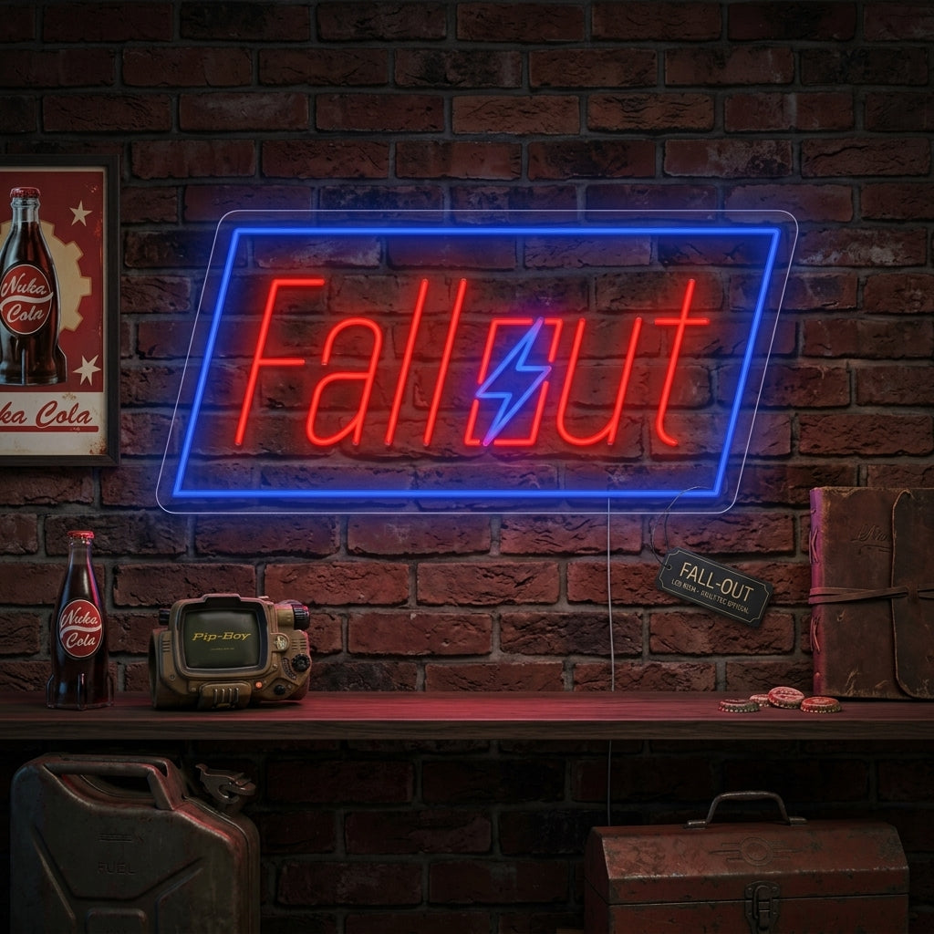Post-Apocalyptic Gaming Neon Sign