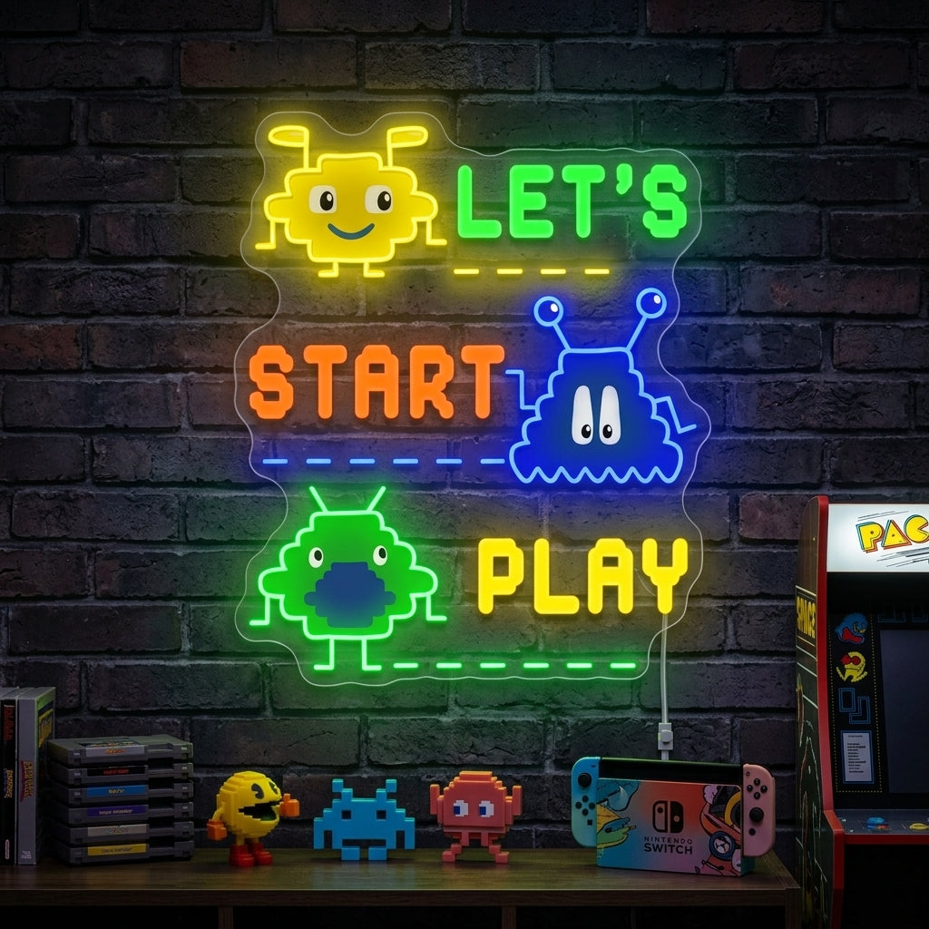 8-Bit Gaming Neon Sign