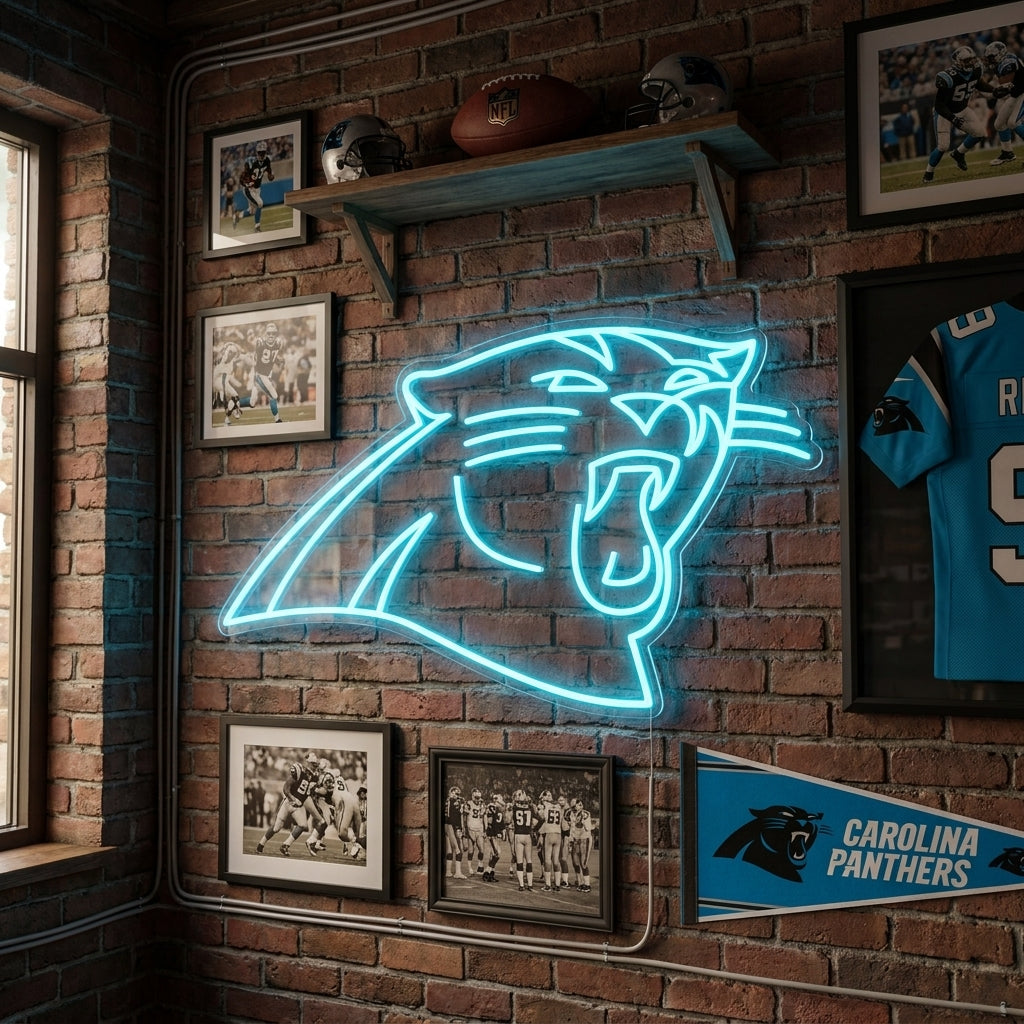 American Football Panther Neon Sign