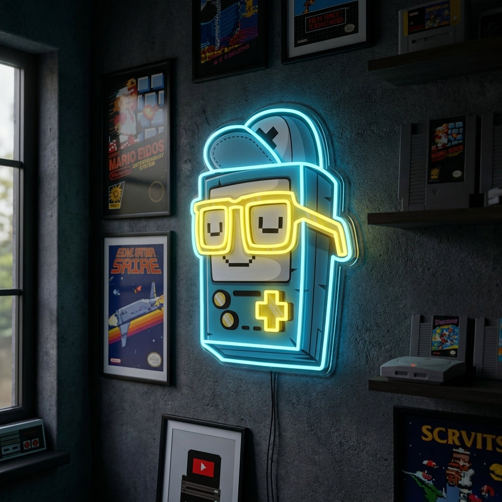 Retro Handheld Game LED Neon Sign