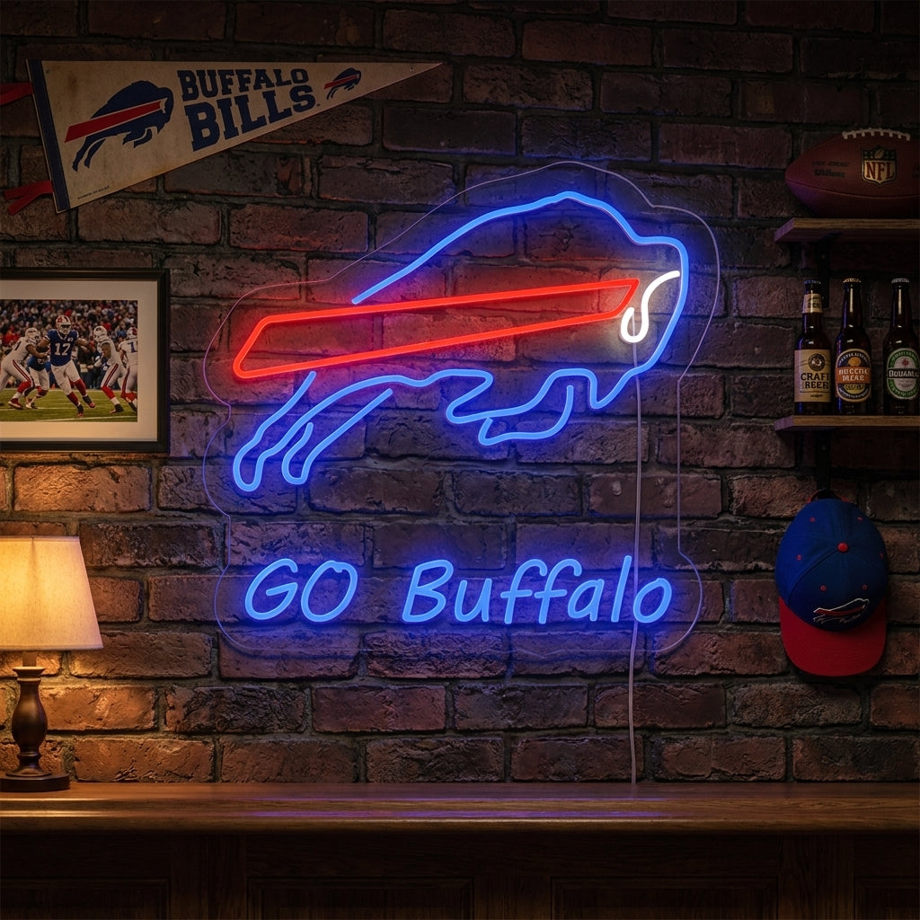 Buffalo American Football Neon Sign