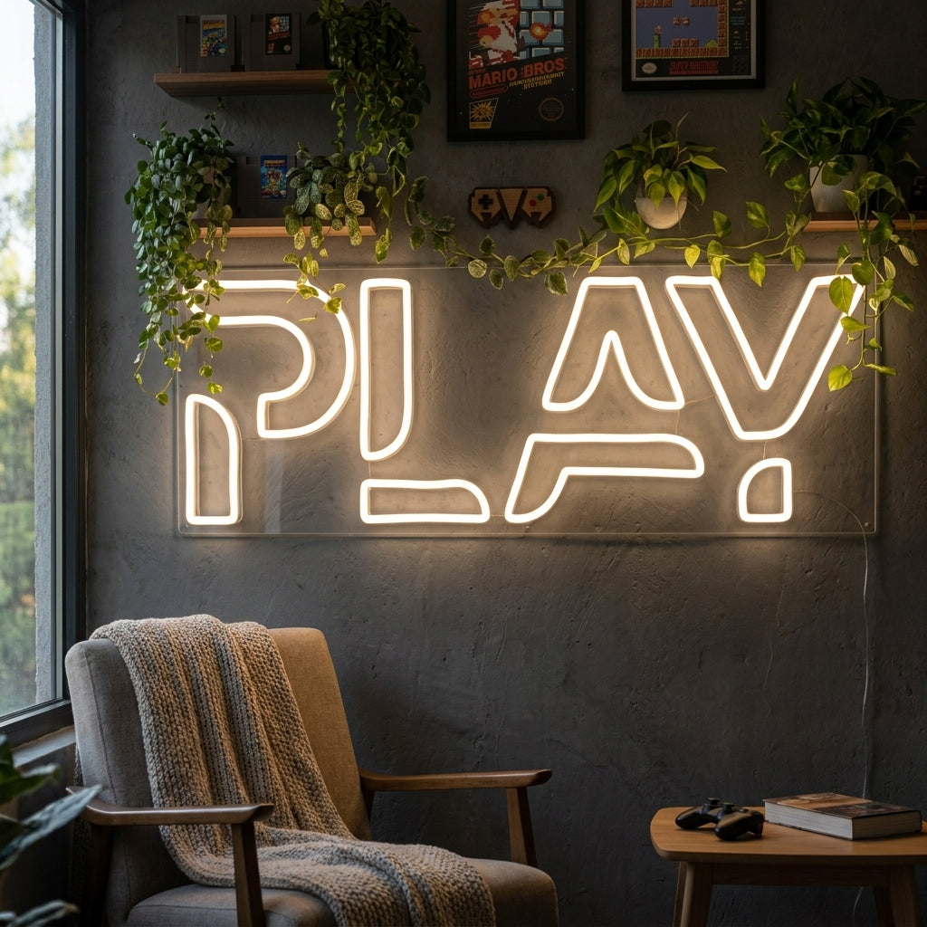 Play Gaming Room Neon Sign