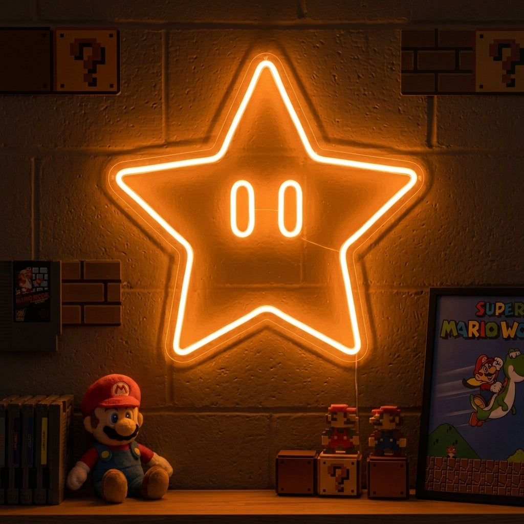 Gaming Star Power Neon Sign