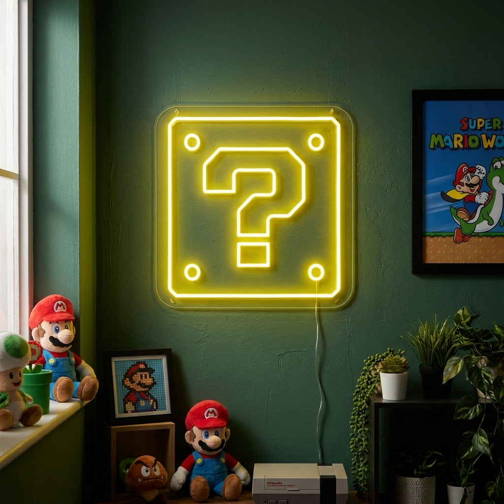 Retro Gaming Mystery Box Neon Sign