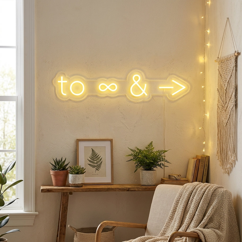 Beyond the Stars Quote Neon Sign