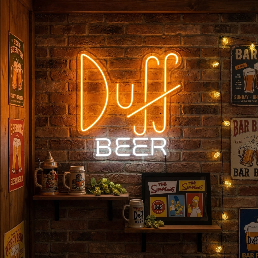 Cartoon Beer Mug Neon Sign