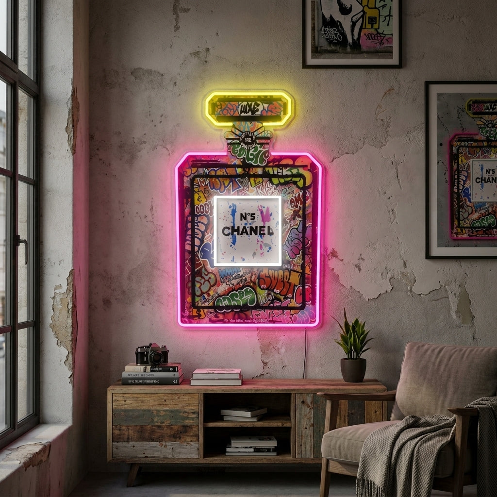 Graffiti Perfume Bottle Neon Sign