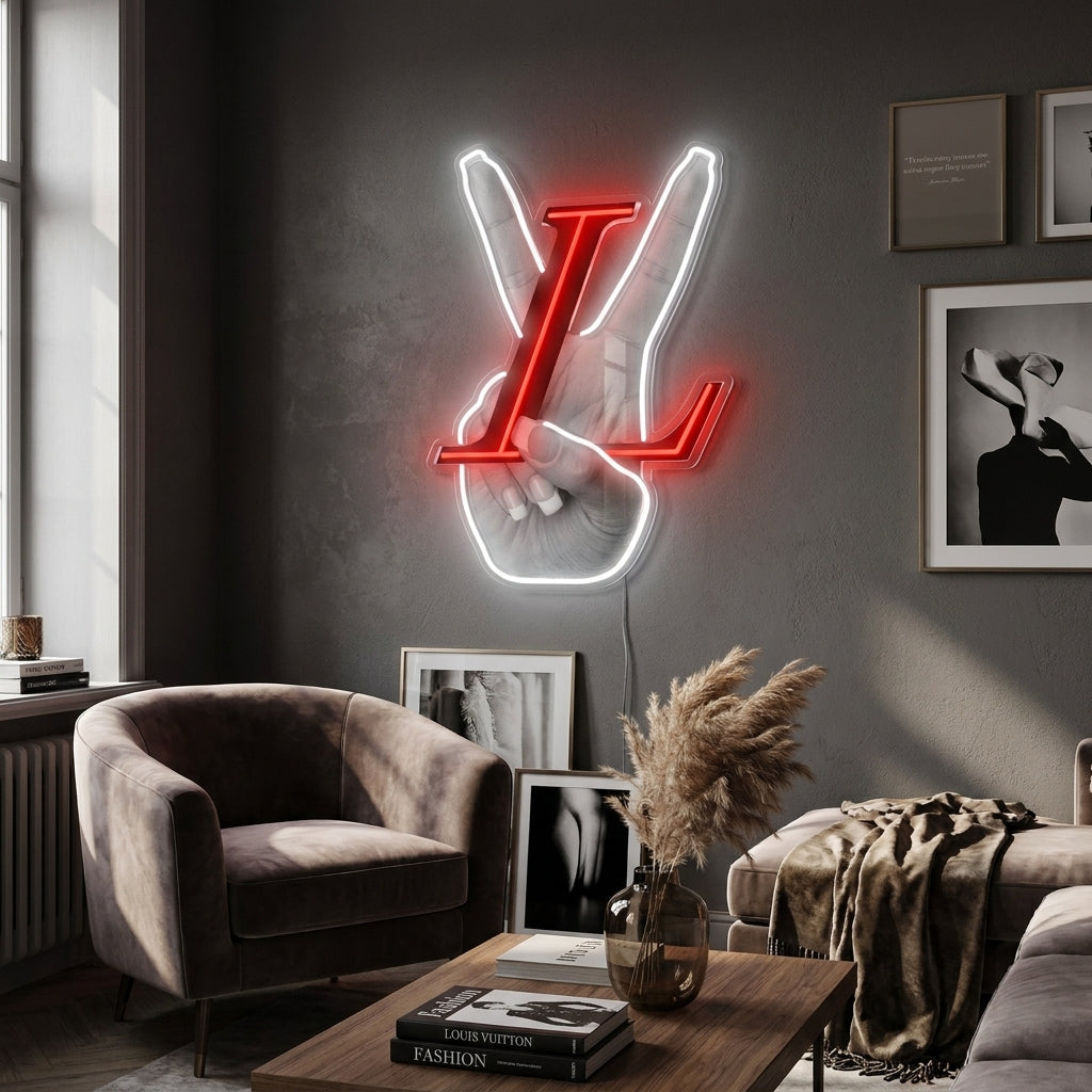 Peace Hand Fashion Neon Sign