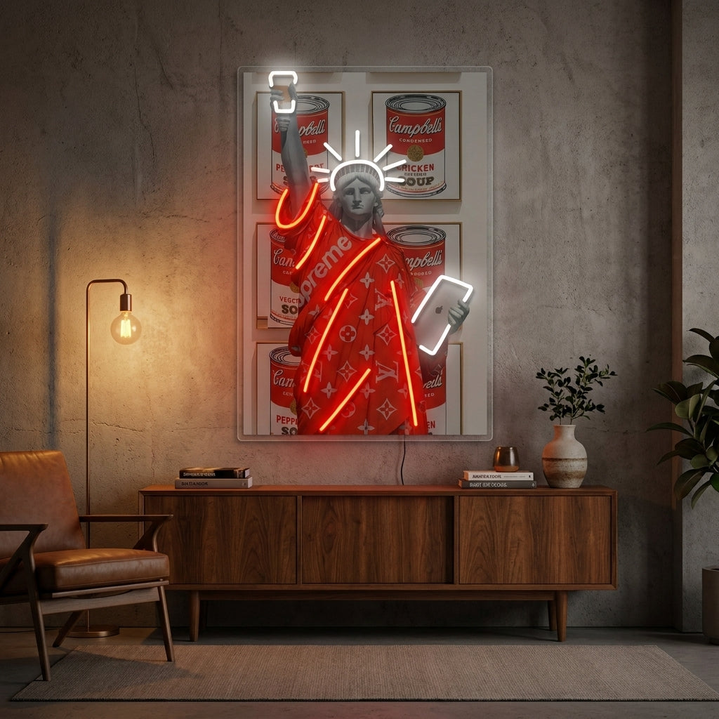 Urban Liberty Pop Art Neon Sign