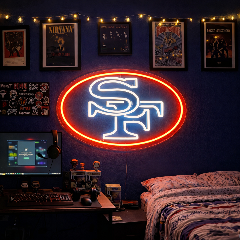 American Football Club Neon Sign