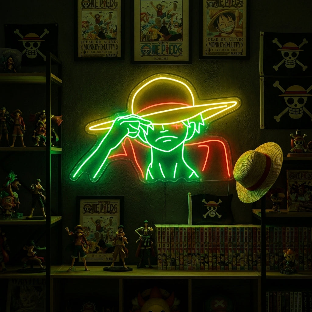 Pirate Anime Hero Neon Sign