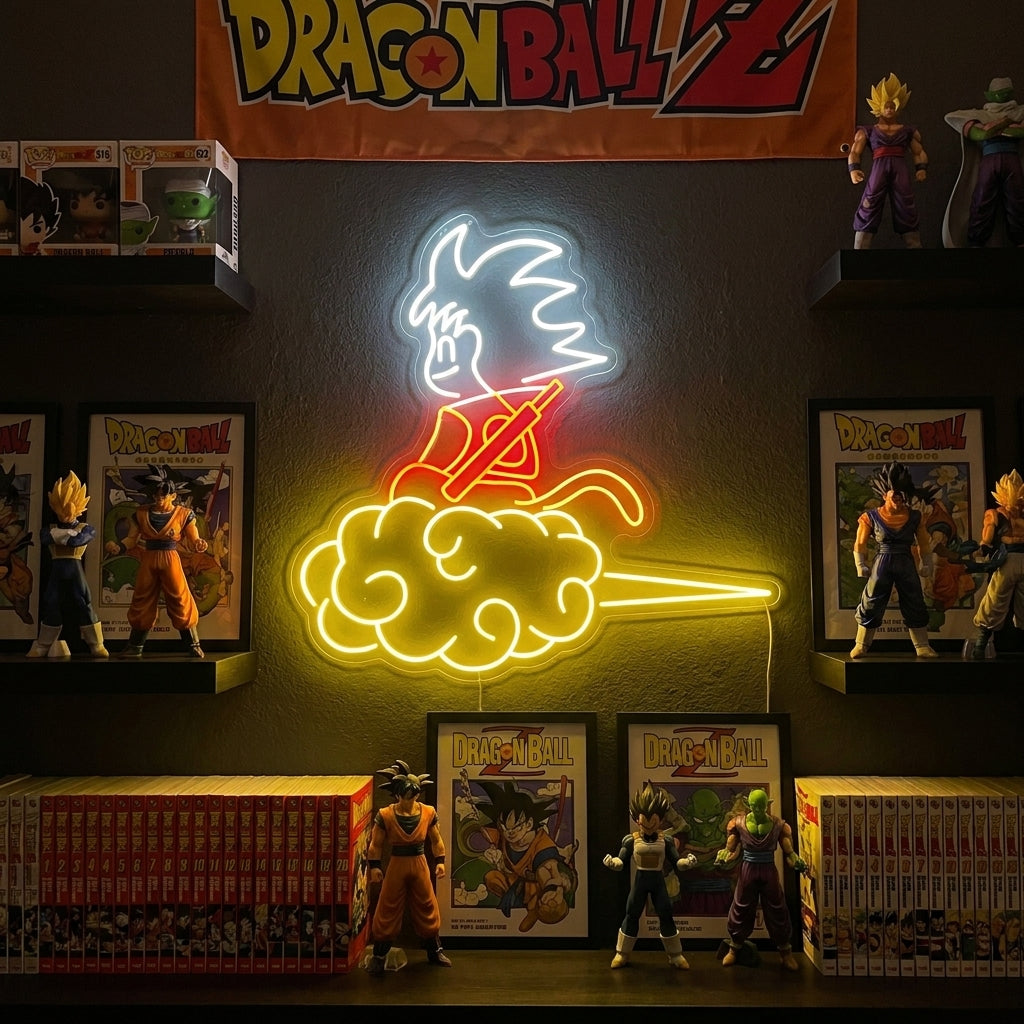 Anime Battle Warrior Neon Sign