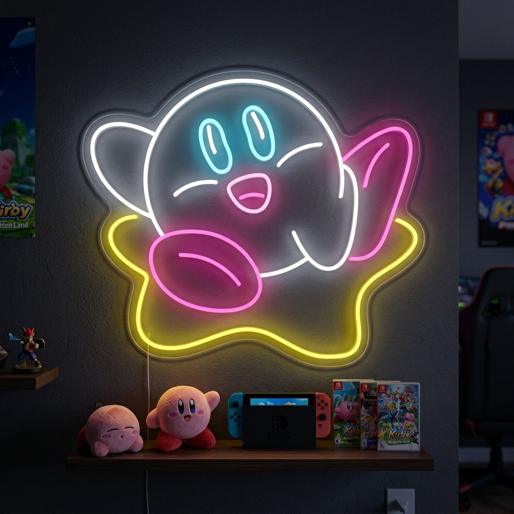 Retro Gaming Character Neon Sign