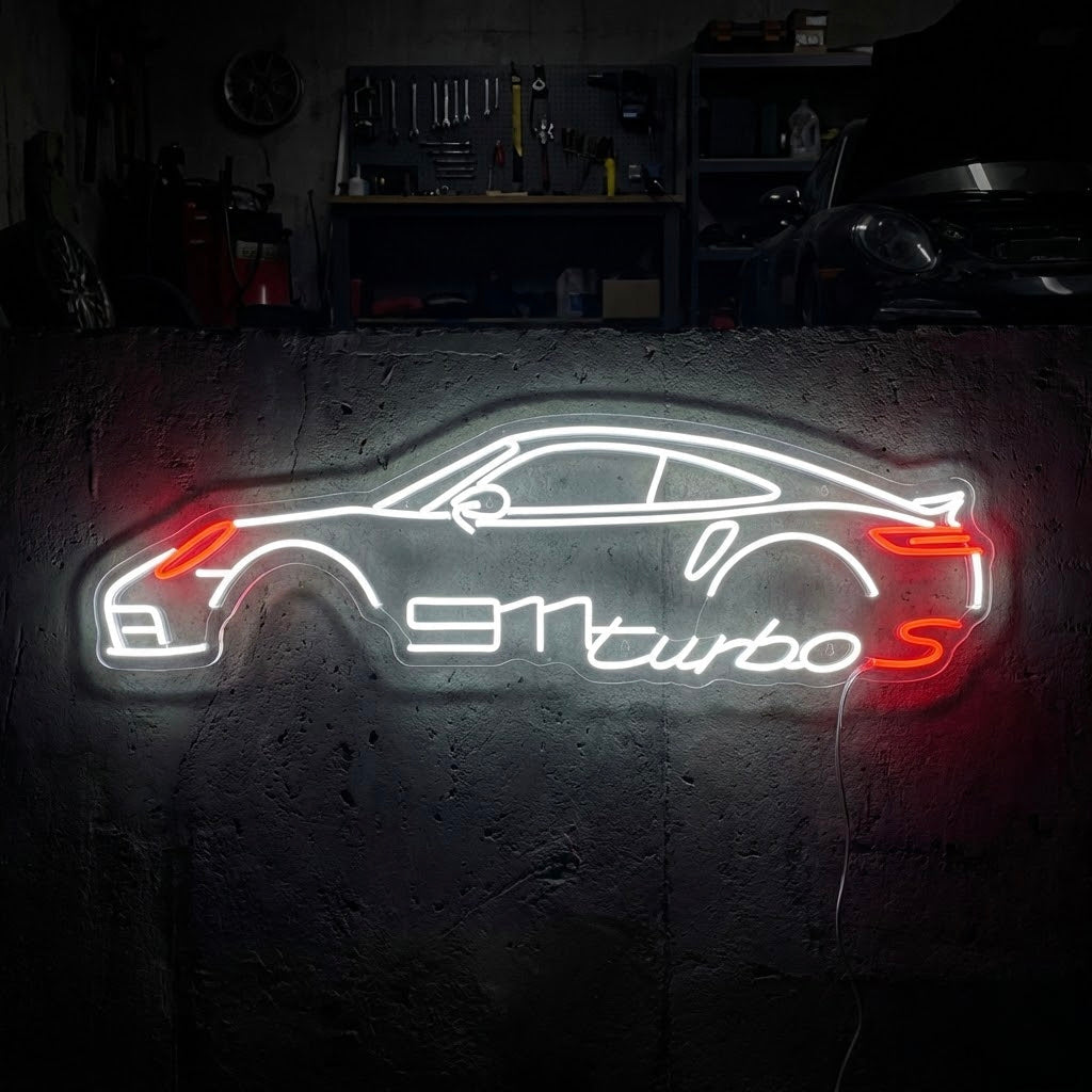 Performance Sports Car Neon Sign
