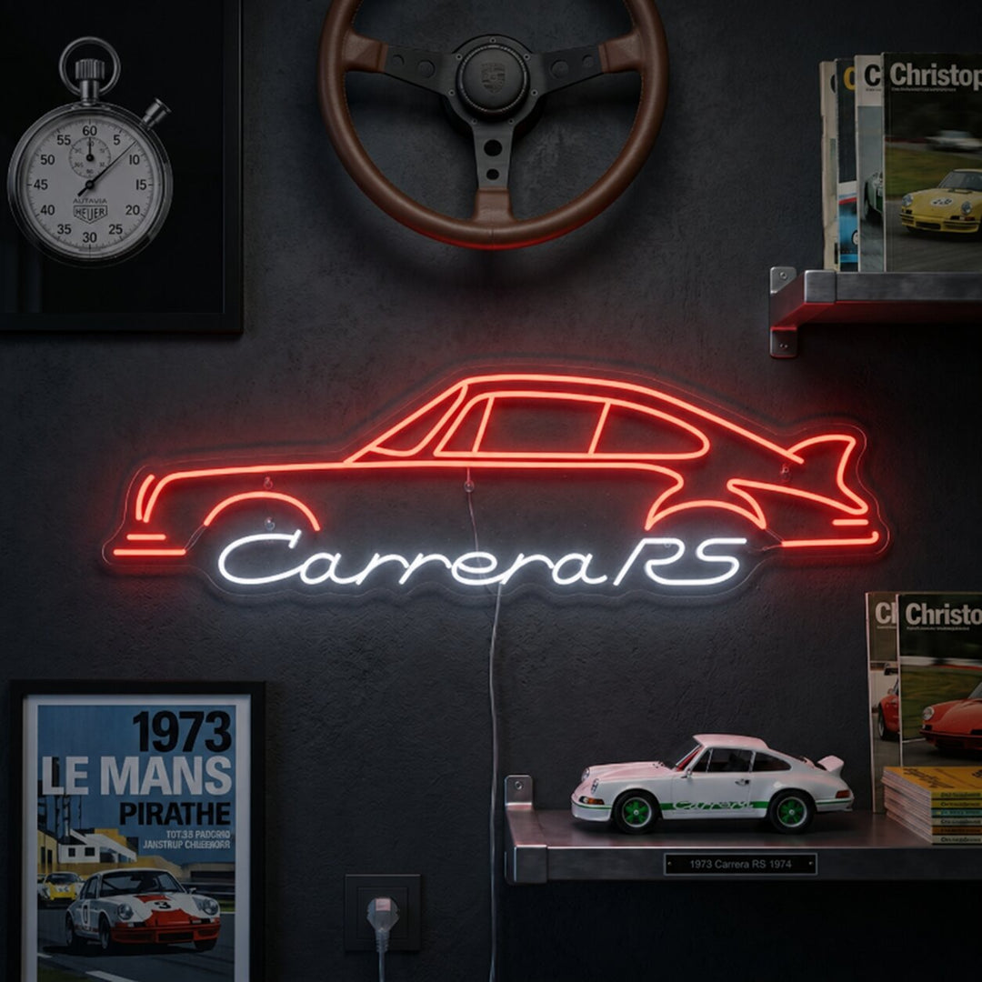 Classic Racing Car Neon Sign